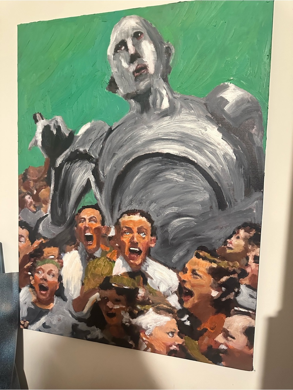 Queen News of the world Canvas original painting 18x24